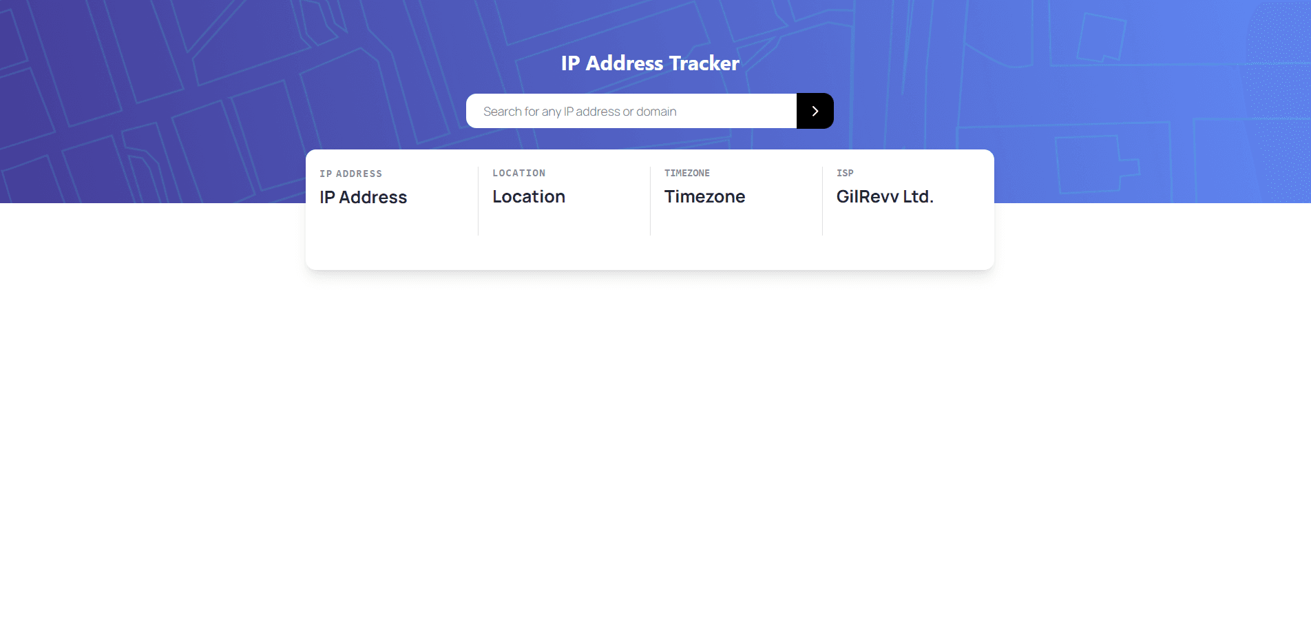 IP Address Tracker