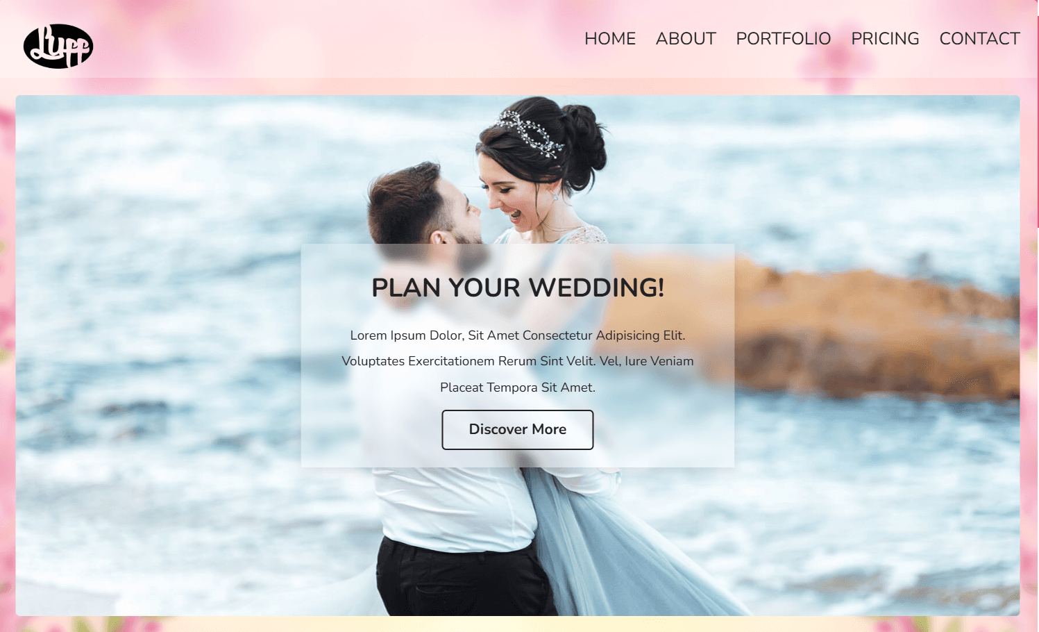 Luff Wedding Website