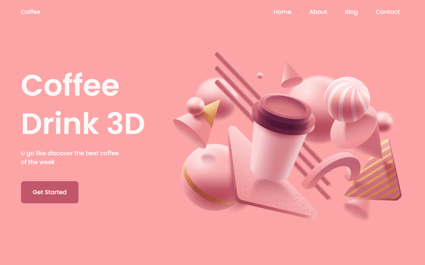 Coffee Pink 3D Theme