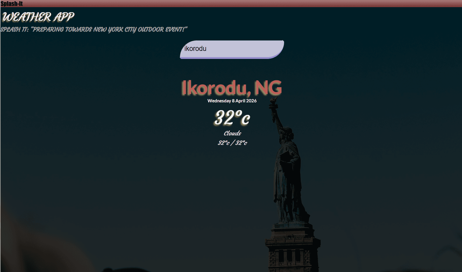 Legacy Weather App (First Project)